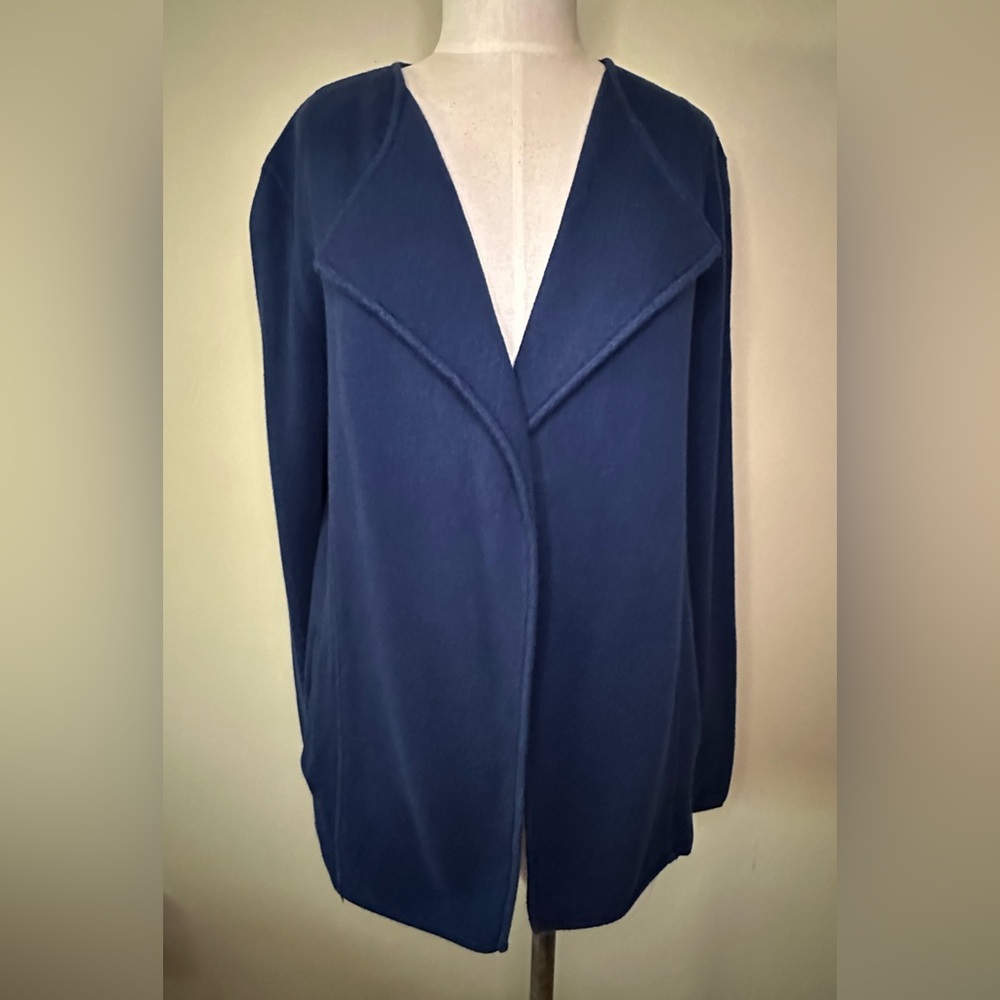Talbots Women's Knit Open Front- No Buttons Jacket/Cardigan (large)